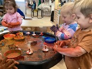 Colour Mixing Messy Play